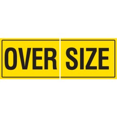 OVERSIZE 2 Piece 600 x 450mm Class 2 Reflective Sign - Long Life Sticker